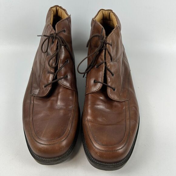 Bostonian Strada Made in‎ Italy Brown Lace Up Boots Size 13 Men\'s Leather main image 14